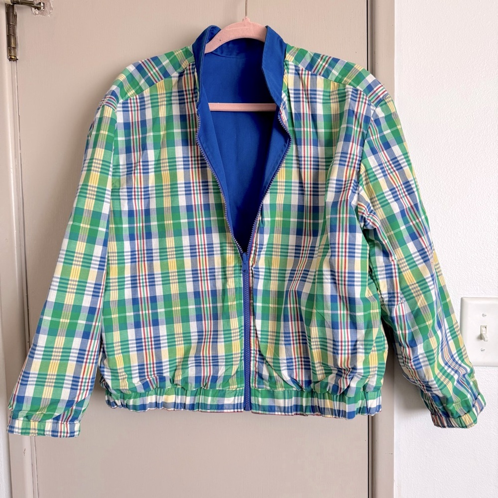 Pendleton Blue Plaid Reversible Jacket - image 1